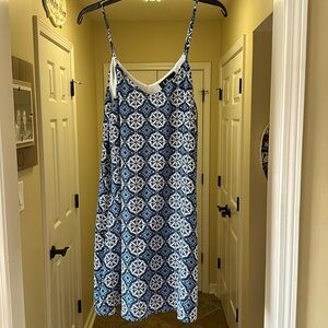 Lulus dress, size Large, various shades of blue